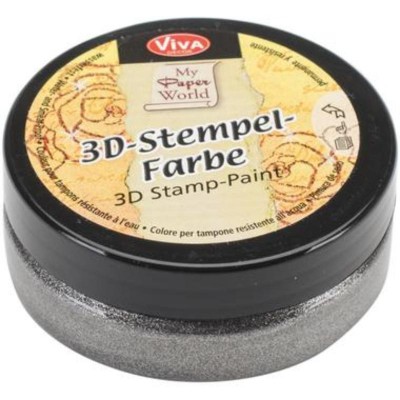 3d Stempel Farbe 50ml_Viva Decor Steel Metallic 915